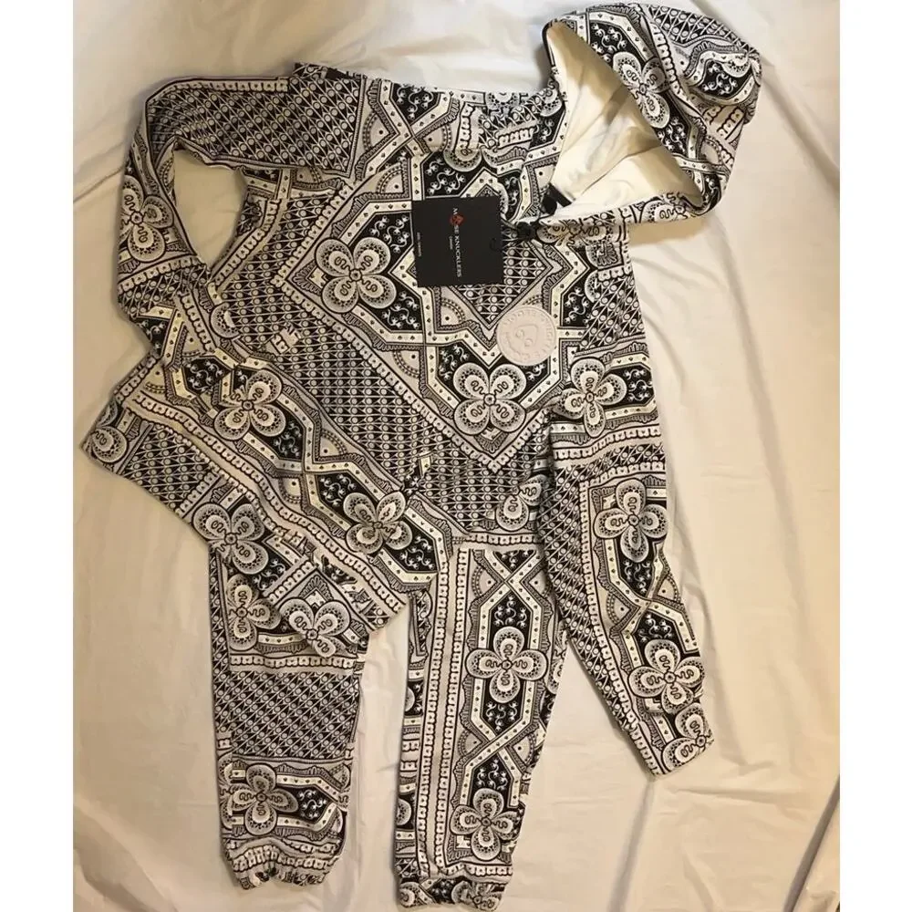 Moose Knuckles Kennedy Matching Set Kids Size: M - Bandana Print Jogger & Hoodie